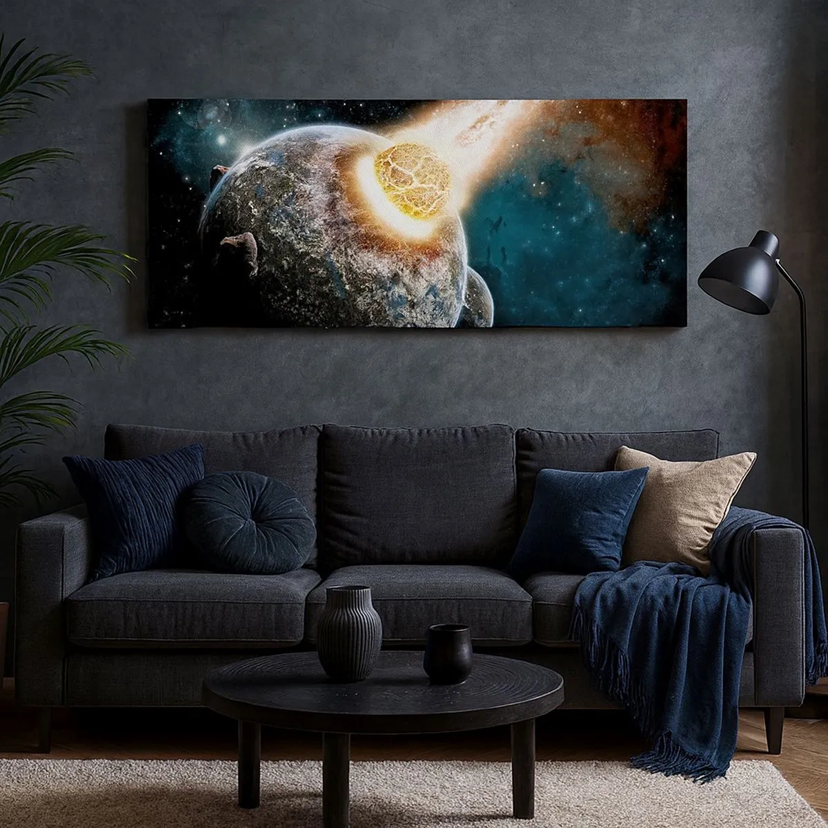 Obraz na plátně - Zničení nebo narození? - 100x40 cm