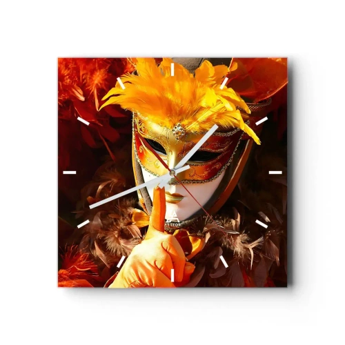 Nástěnné hodiny - Tajemství je částí hry - 30x30 cm