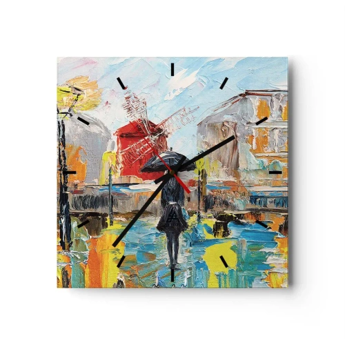 Nástěnné hodiny - Pařížské legendy - 40x40 cm