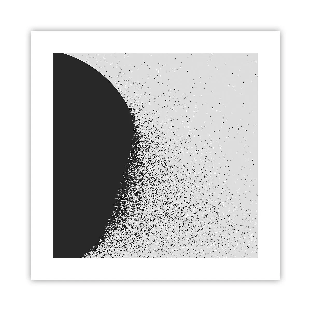 Plakát - Pohyb částic - 40x40 cm