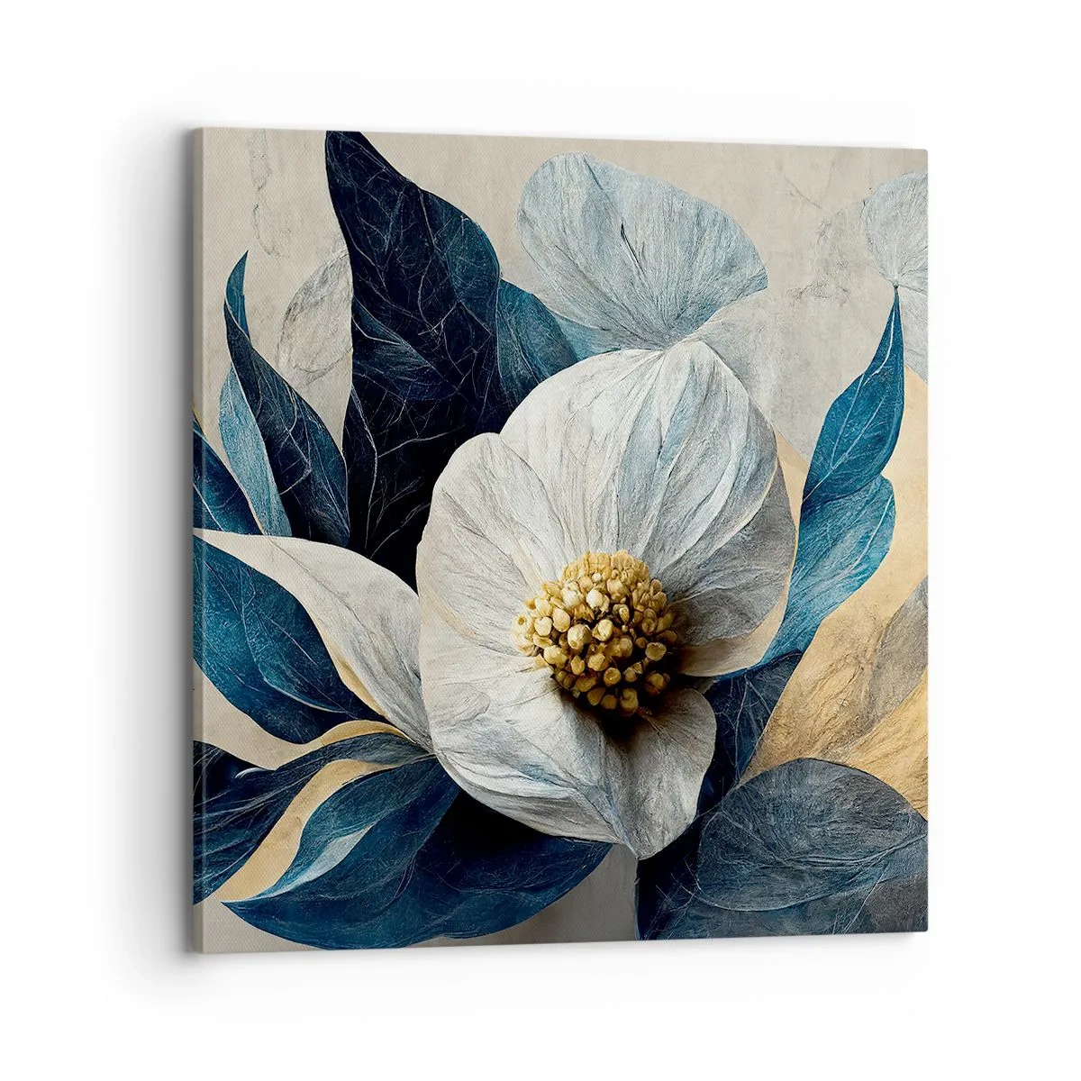 Obraz na plátně - Zlaté srdce - 70x70 cm