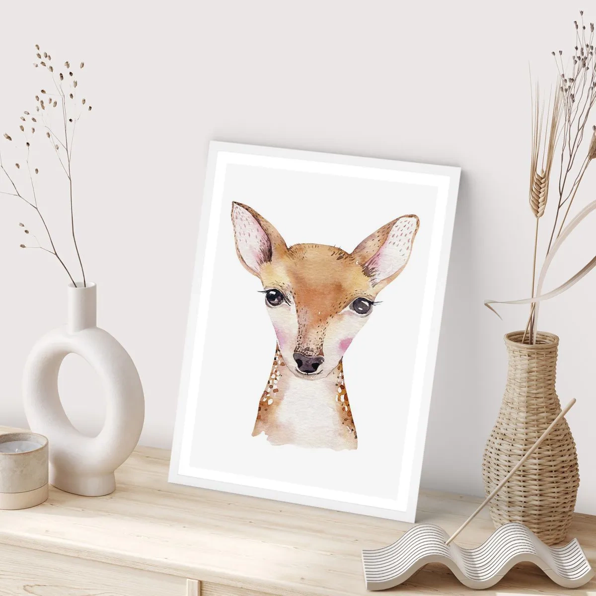 Plakát v bílém rámu - Povaha nevinnosti - 30x40 cm