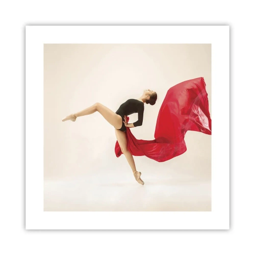 Plakát - Červené a černé - 40x40 cm