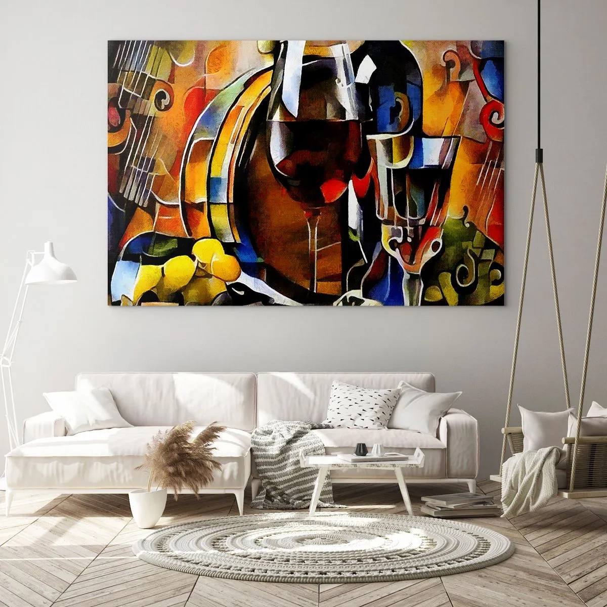 Obraz na skle - I svět dostává barvy - 120x80 cm
