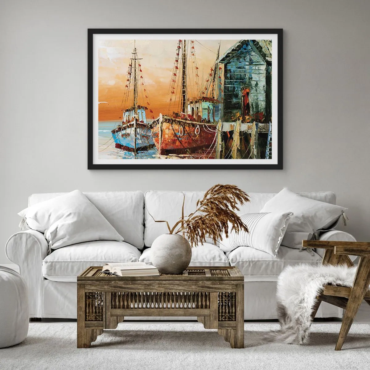 Plakát v černém rámu - Klidný návrat - 70x50 cm