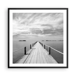 Plakát v černém rámu - Co takhle cesta… - 60x60 cm