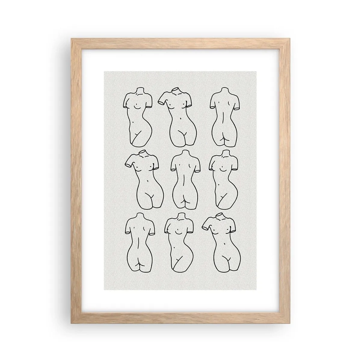 Plakát v rámu světlý dub - Pouze Venuše - 30x40 cm