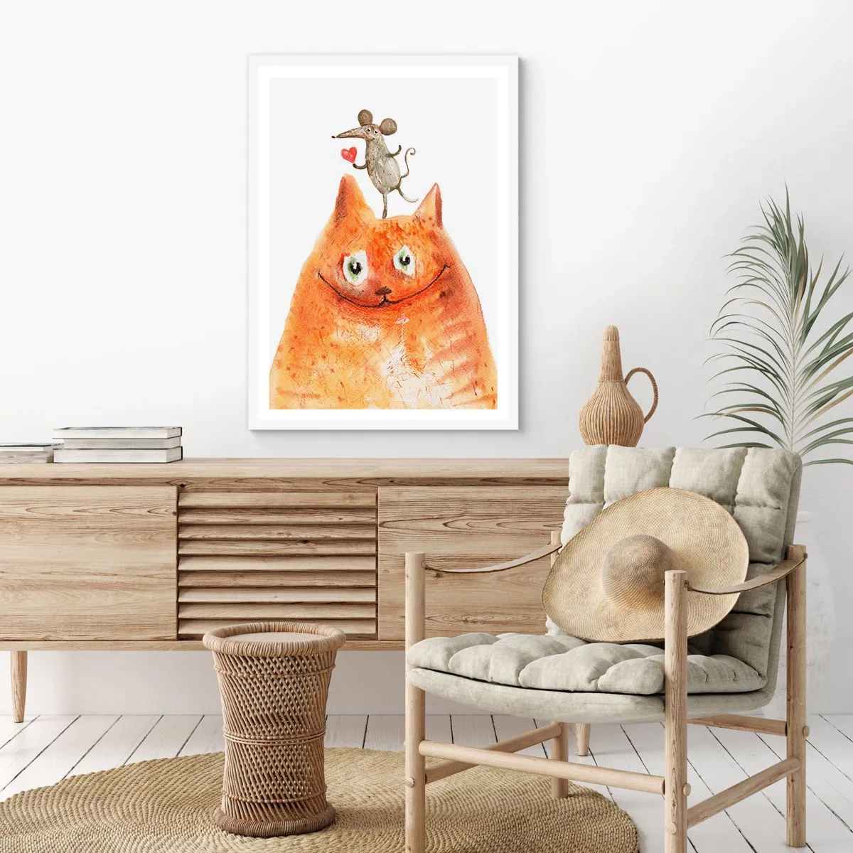 Plakát v bílém rámu - Paradoxy lásky - 50x70 cm