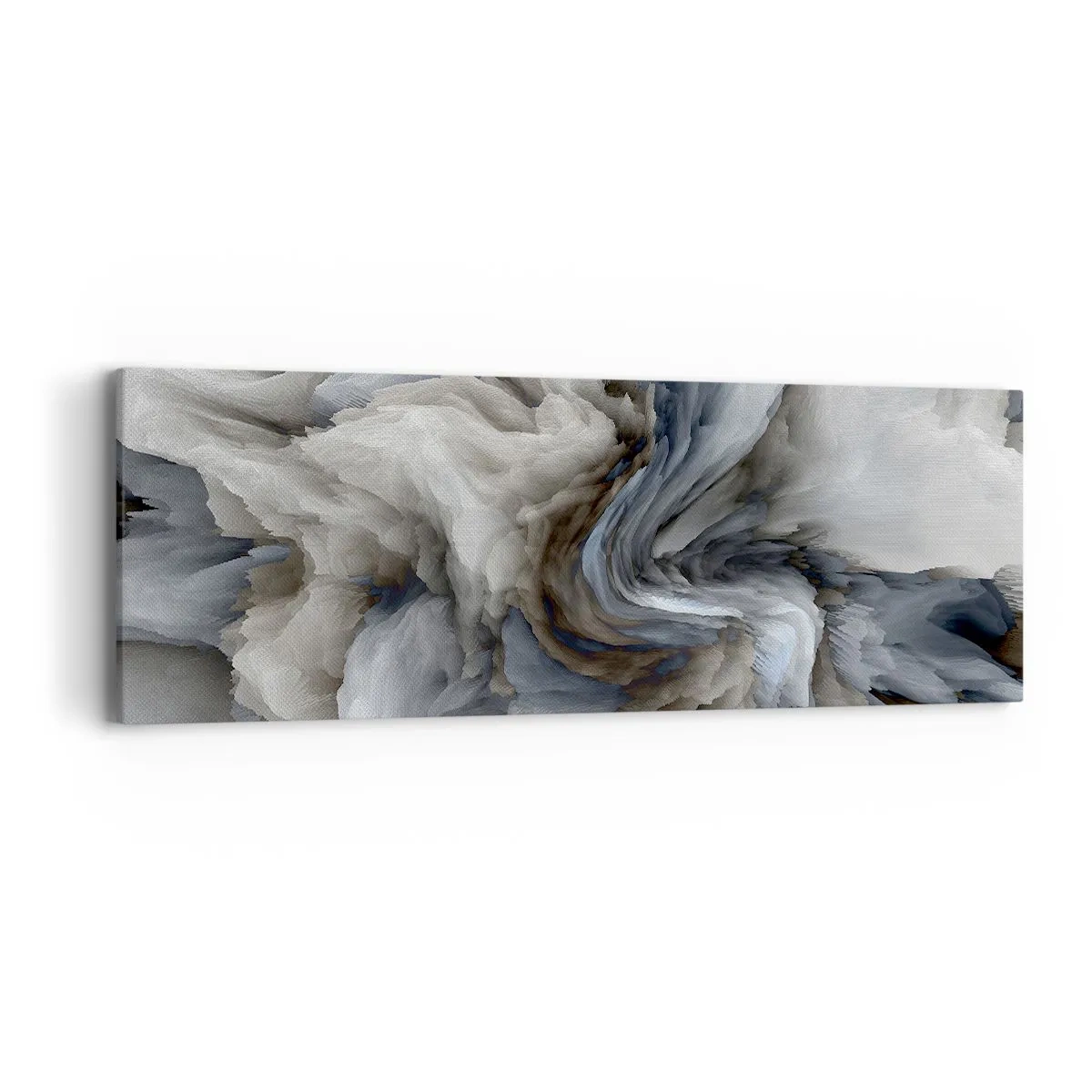 Obraz na plátně - Kámen a květ - 90x30 cm