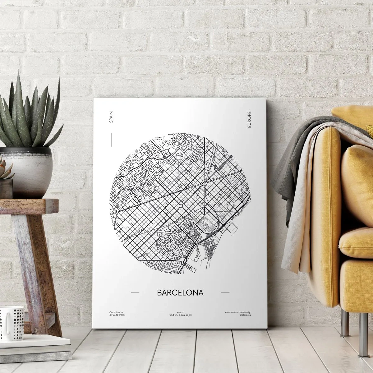 Obraz na plátně - Anatomie Barcelony - 50x70 cm