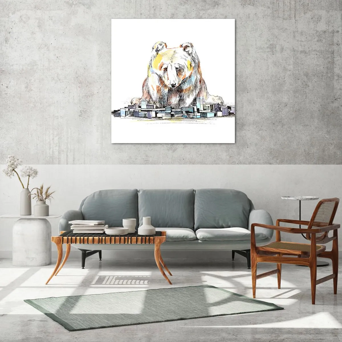 Obraz na skle - Jak lze takto žít? - 40x40 cm