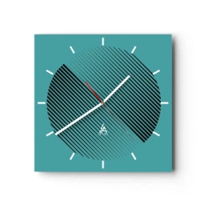 Nástěnné hodiny - Kruh – geometrická variace - 30x30 cm