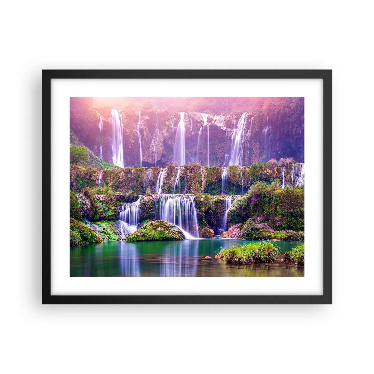 Plakát v černém rámu - Schody do nebe - 50x40 cm