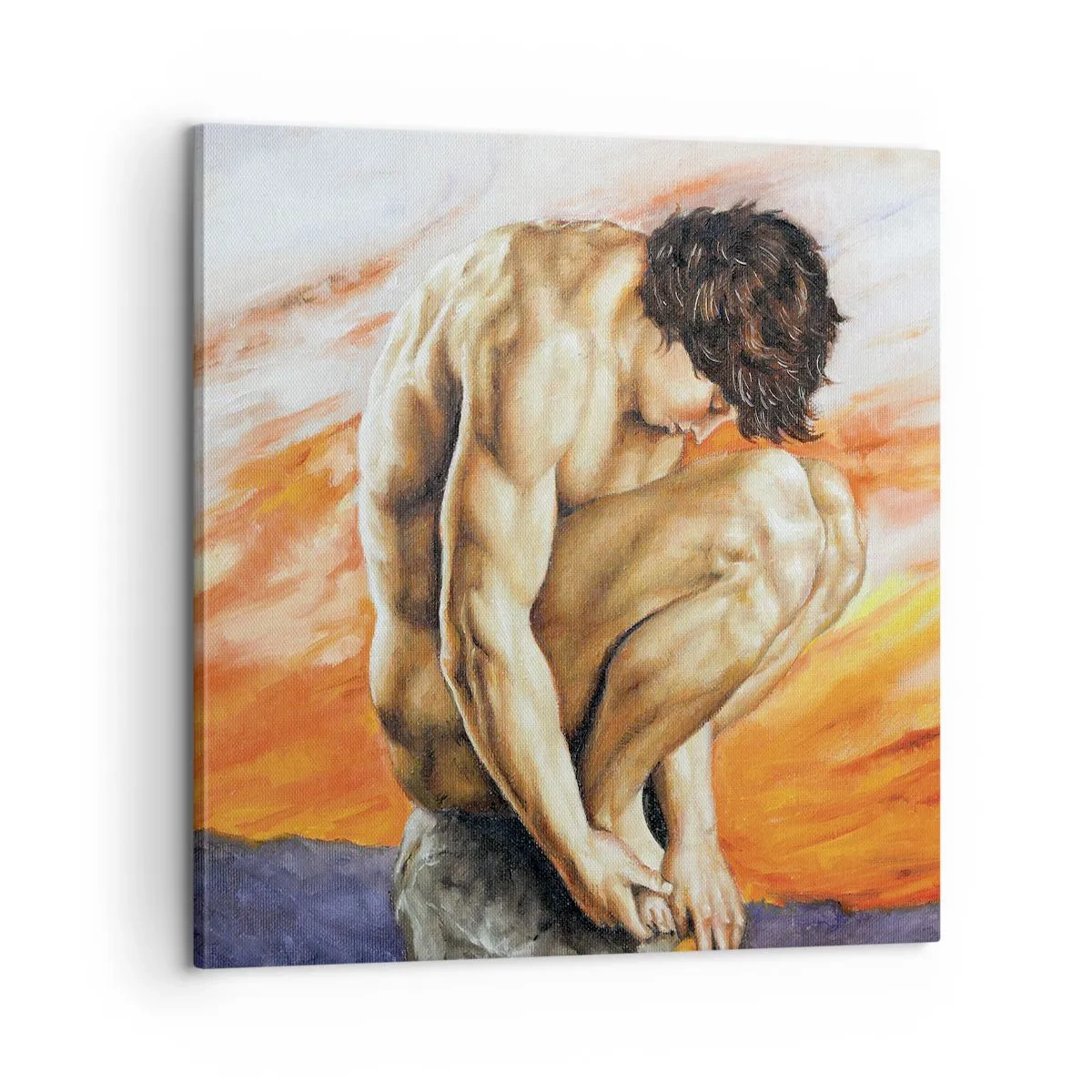 Obraz na plátně - Ponořen do sebe - 60x60 cm