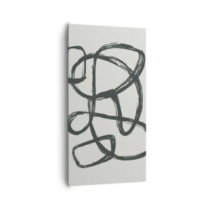 Obraz na plátně - Abstrakce ve smyčce - 65x120 cm