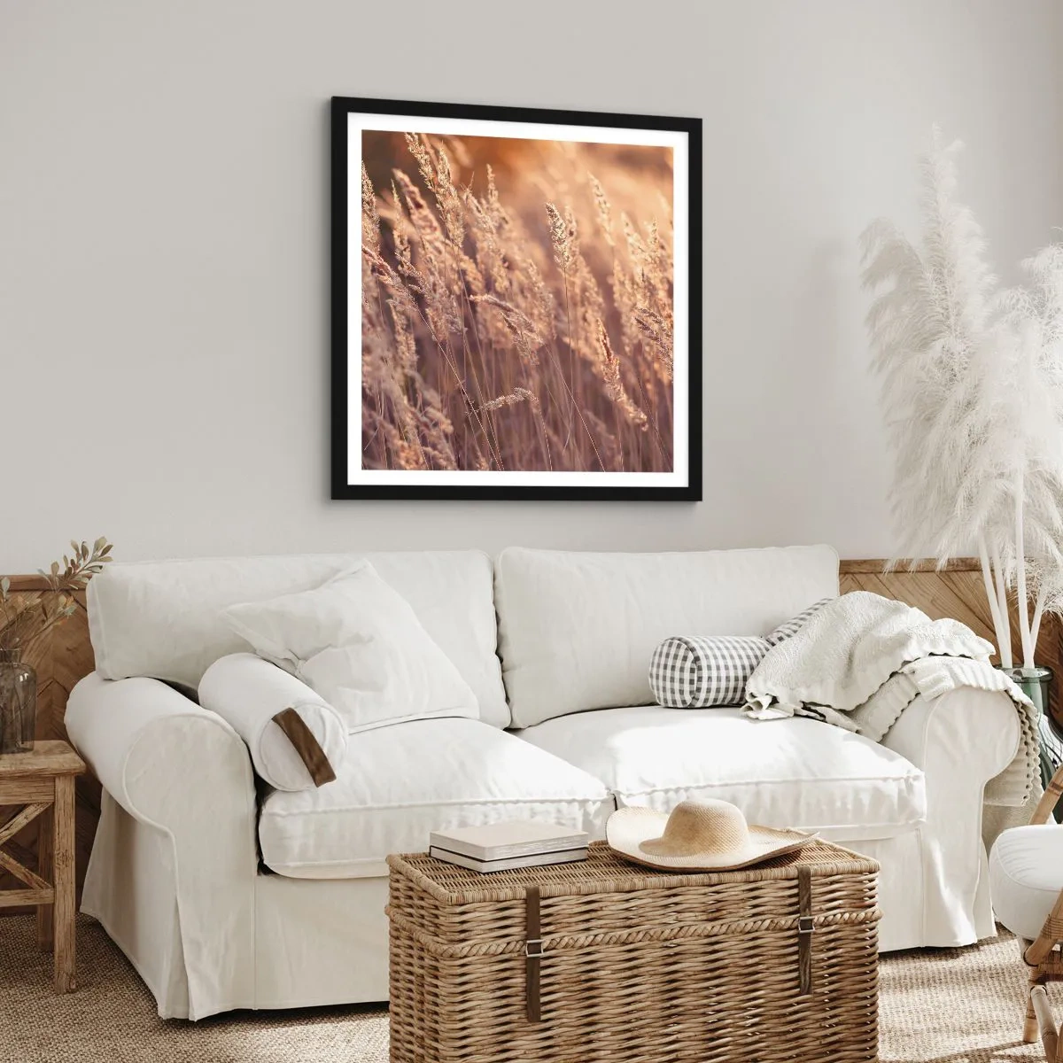 Plakát v černém rámu - Připraveni přivítat podzim - 60x60 cm