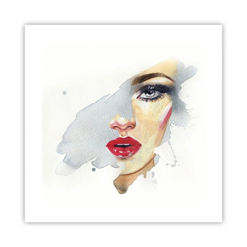 Plakát - Odraz v kapce vody - 40x40 cm