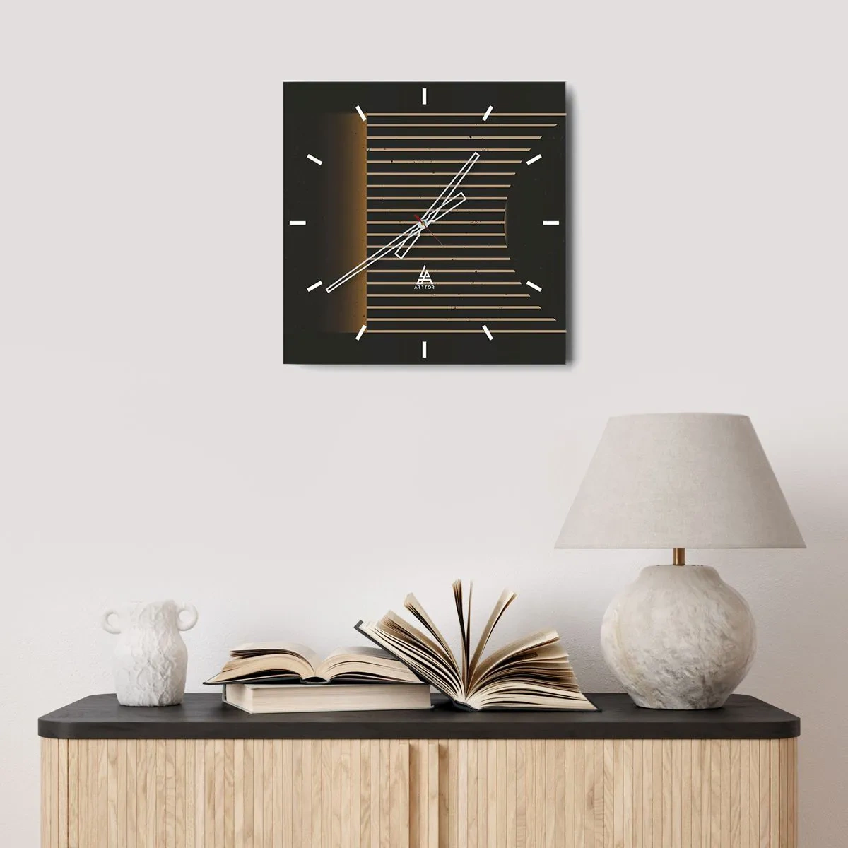 Nástěnné hodiny - Prozkoumat temnotu - 30x30 cm