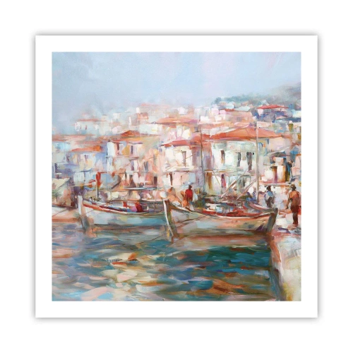 Plakát - Pastelová dovolená - 60x60 cm