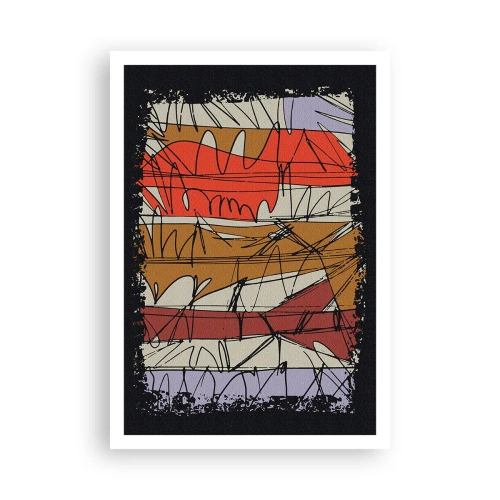 Plakát - Spontánní kompozice - 70x100 cm