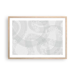 Plakát v rámu světlý dub - Snadné východisko neexistuje - 70x50 cm