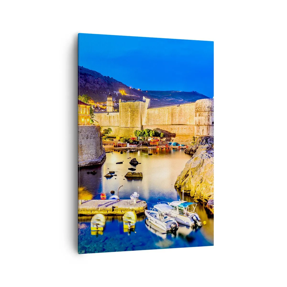 Obraz na plátně - Zářivá noc nad Jadranem - 70x100 cm