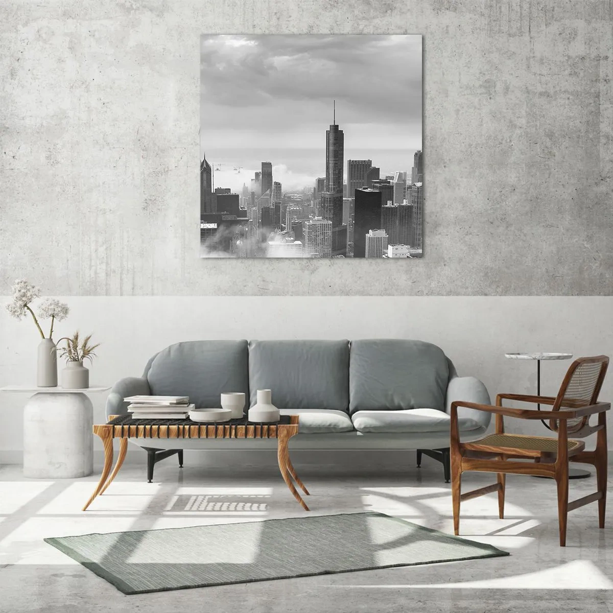 Obraz na skle - Americká krajina - 60x60 cm