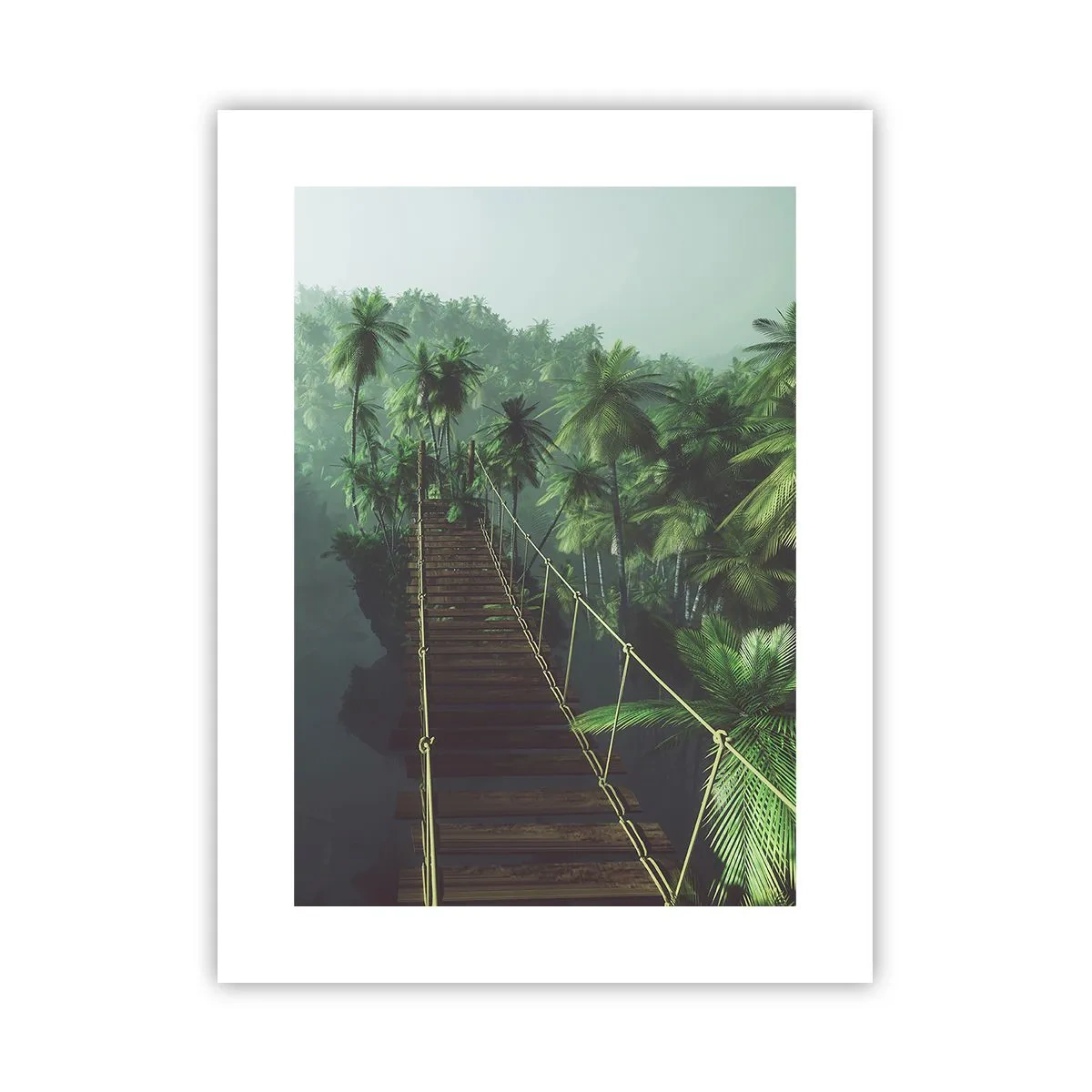 Plakát - U vodopádu zeleně - 30x40 cm