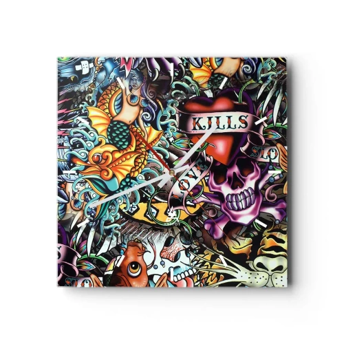 Nástěnné hodiny - Sen tatéra - 30x30 cm