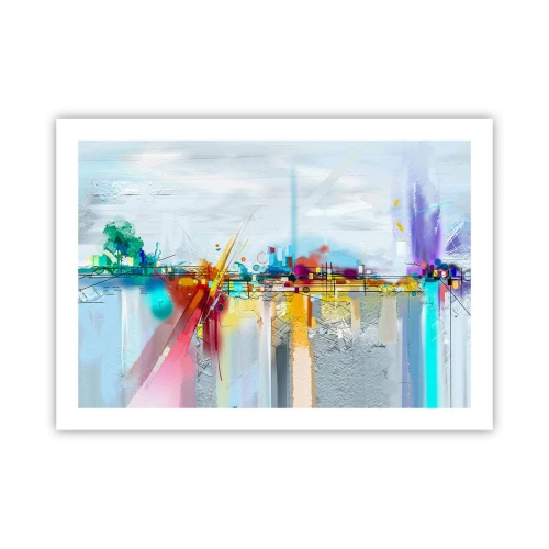 Plakát - Most radosti nad řekou života - 70x50 cm