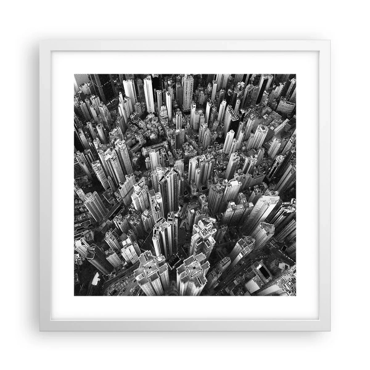 Plakát v bílém rámu - Stále výš a výš - 40x40 cm