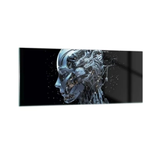 Obraz na skle - Technologie je žena - 100x40 cm