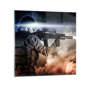 Obraz na skle - Prostě hrdina - 50x50 cm