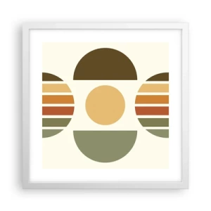 Plakát v bílém rámu - V barvách země - 40x40 cm