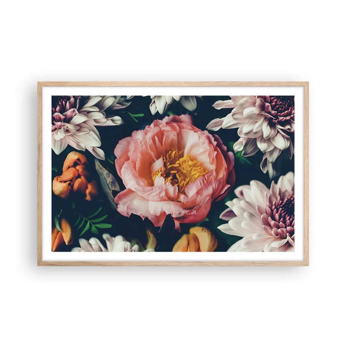 Plakát v rámu světlý dub - S barokním přepychem - 91x61 cm