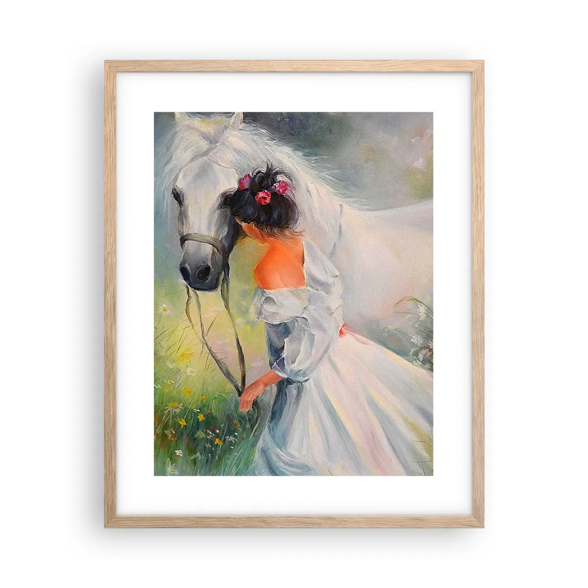 Plakát v rámu světlý dub - Jako z krásného snu - 40x50 cm