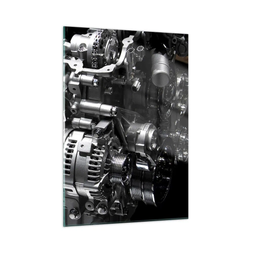 Obraz na skle - Kovový, krásný, silný - 50x70 cm