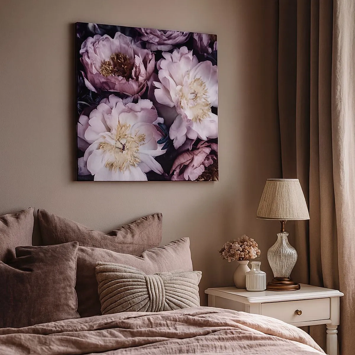 Obraz na plátně - Kytice ve starém stylu - 30x30 cm