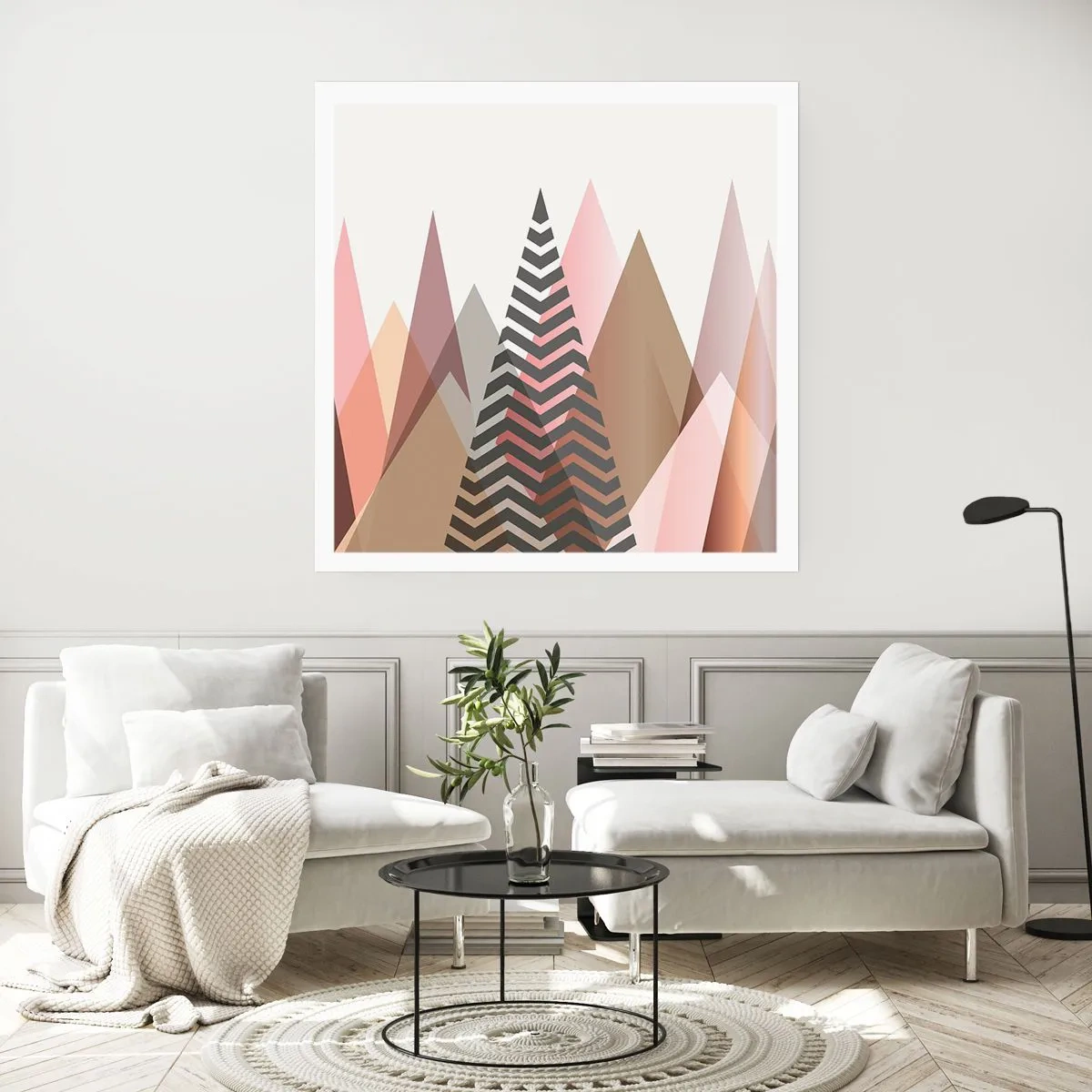 Plakát - Pyramidální pohled - 40x40 cm