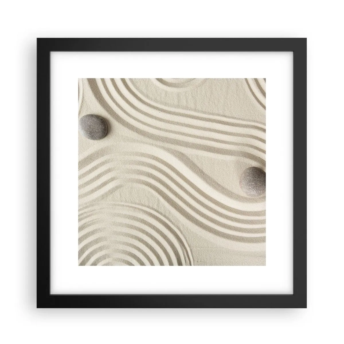 Plakát v černém rámu - Dotek tepla - 30x30 cm