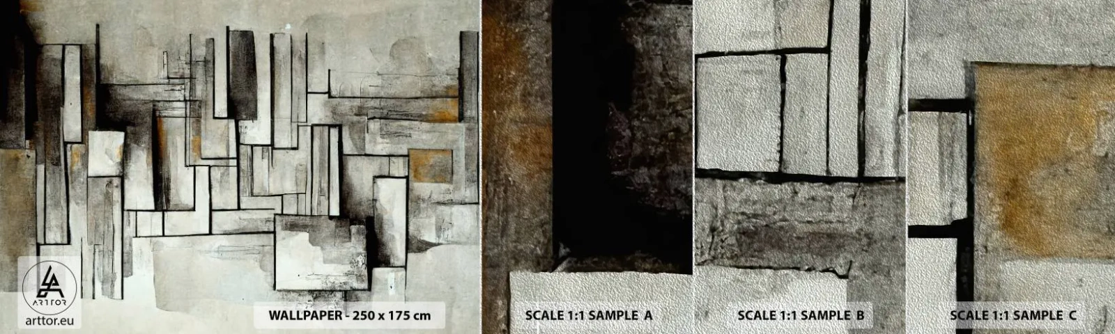 Vzor Fototapety Premium Sand - Síla jednoduchosti - Kus, Letitý, Pomlčky - 100x30 cm