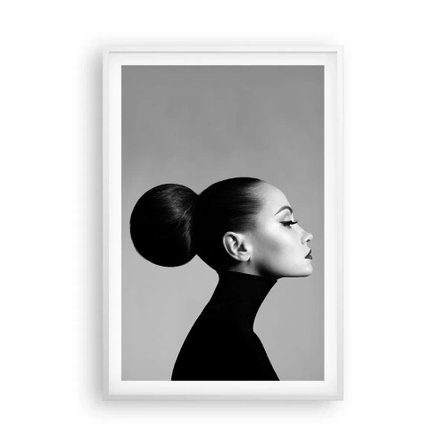 Plakát v bílém rámu - Moderní Nefertiti - 61x91 cm