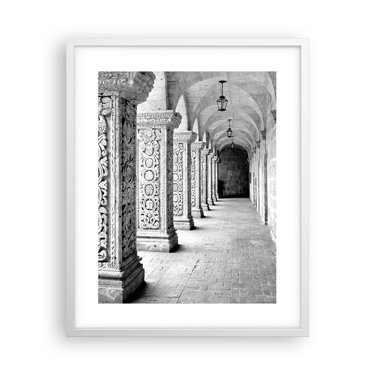 Plakát v bílém rámu - Kam...? - 40x50 cm