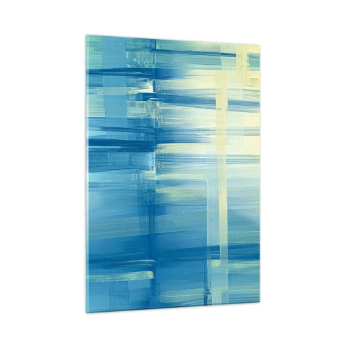 Obraz na skle - Kompozice v tyrkysu - 50x70 cm