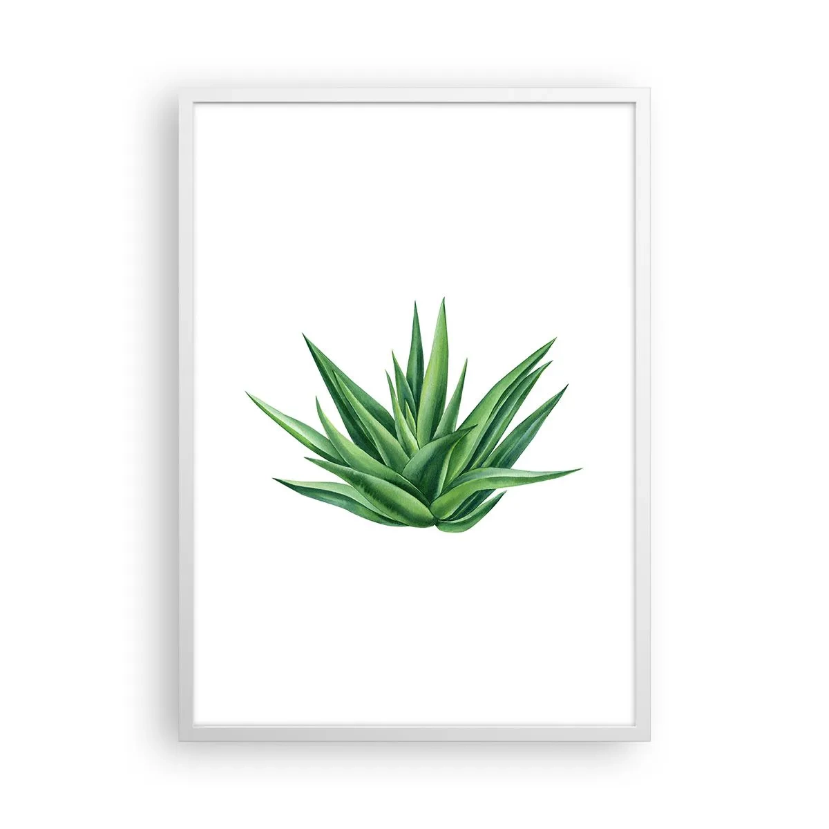 Plakát v bílém rámu - Zelená – síla – život - 50x70 cm