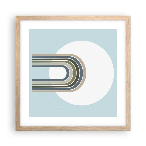 Plakát v rámu světlý dub - Neodolatelná přitažlivost - 40x40 cm