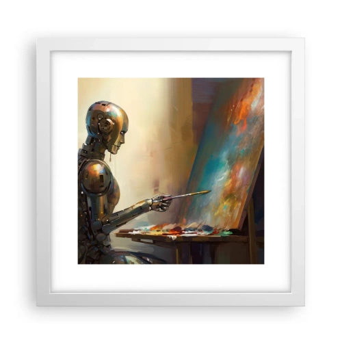 Plakát v bílém rámu - Umění budoucnosti - 30x30 cm
