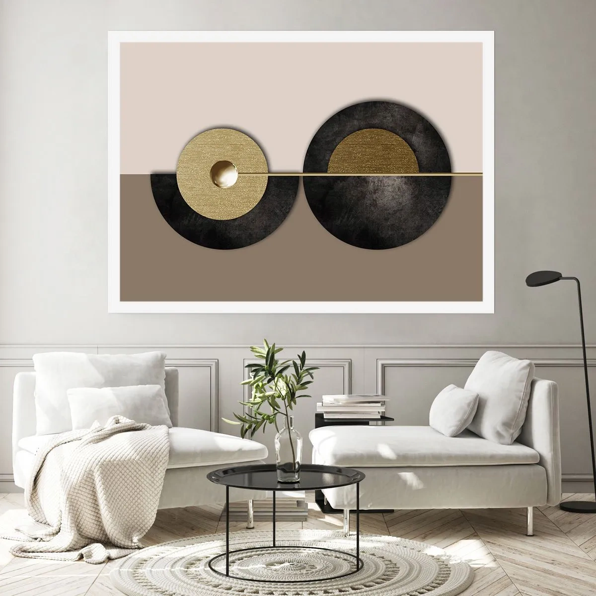 Plakát - Variace kolem kruhu - 70x50 cm