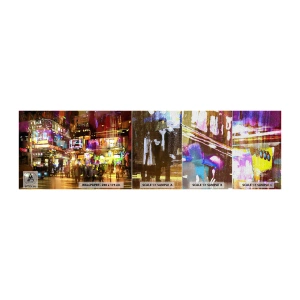 Vzor Fototapety Premium Canvas - V moři světla - Město, Architektura, Noční život - 100x30 cm