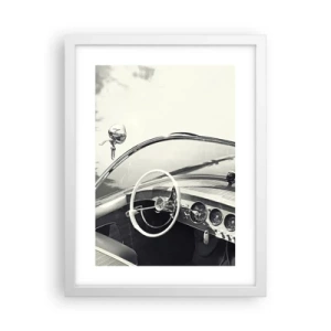 Plakát v bílém rámu - Počasí pro bohaté - 30x40 cm